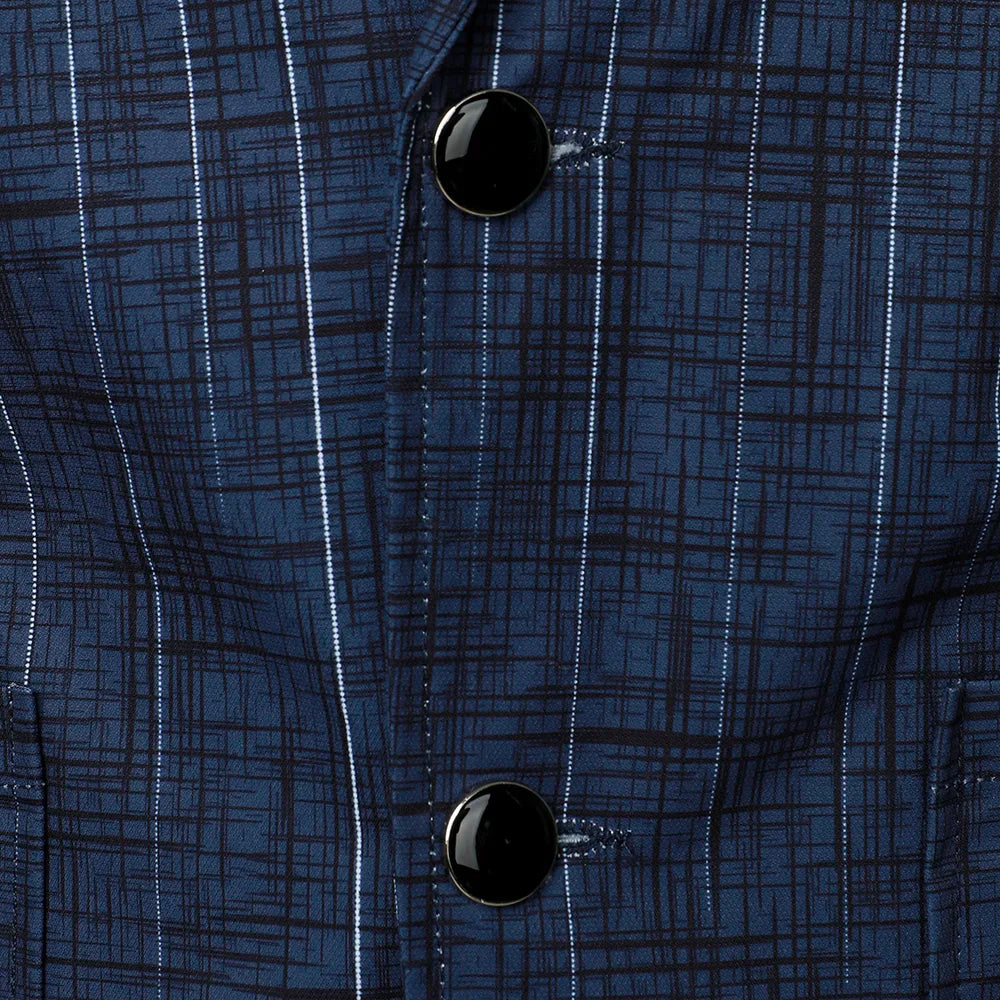 Men's Suit Jacket Retro Style Breast Pocket Stylish Regular Men's Top