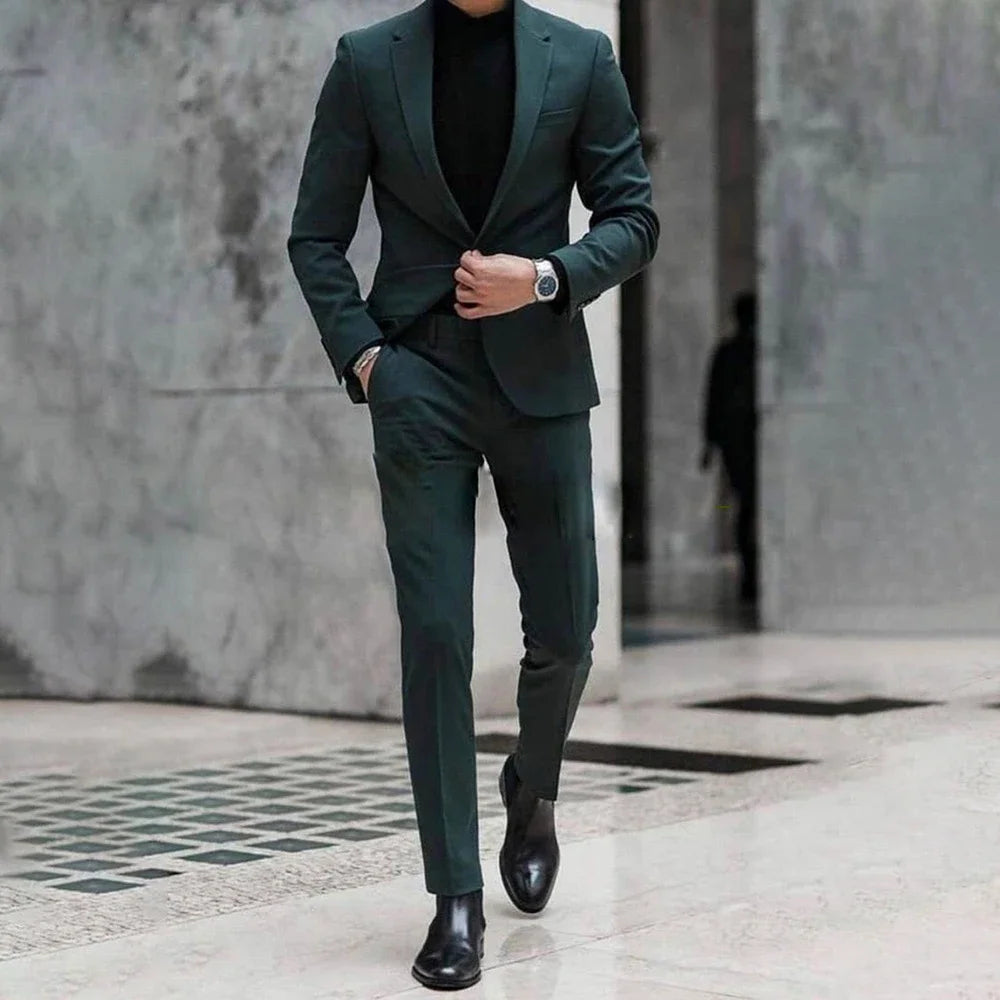 Men's suits Men's grooms 2-piece suit Stylish party ball jacket pants Slim-fit