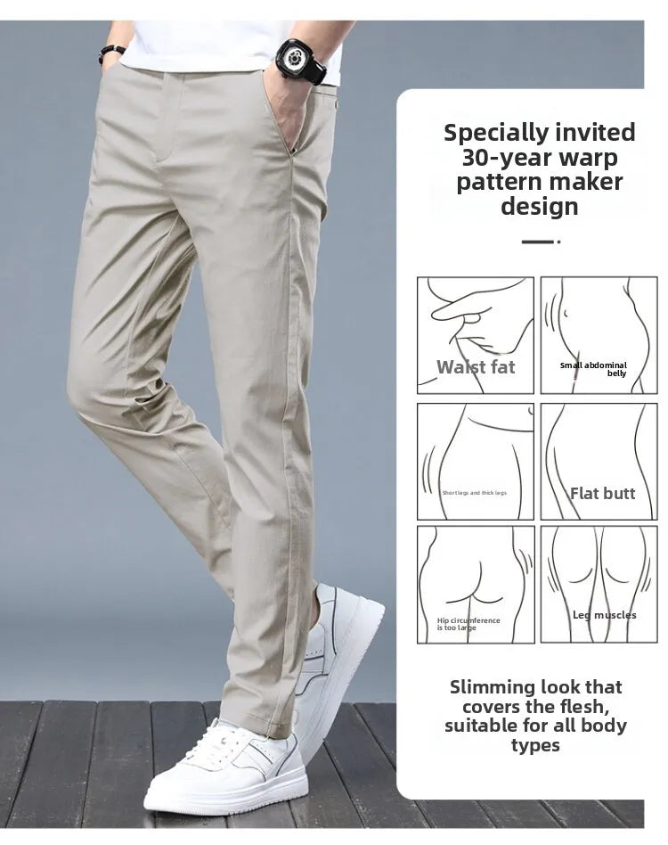 New Straight Pants For Men's Casual Wear