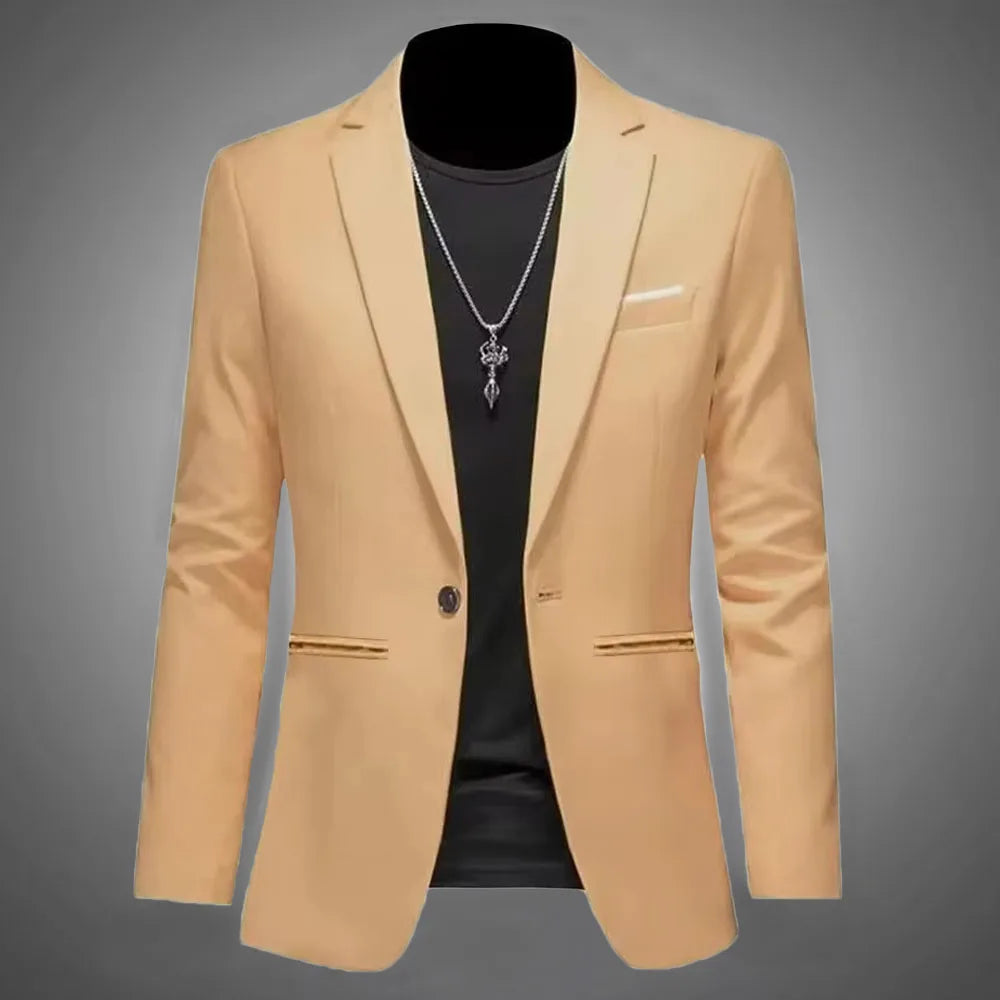 Men's Trendy Leisure Boutique Suit Jacket  Autumn Casual Business