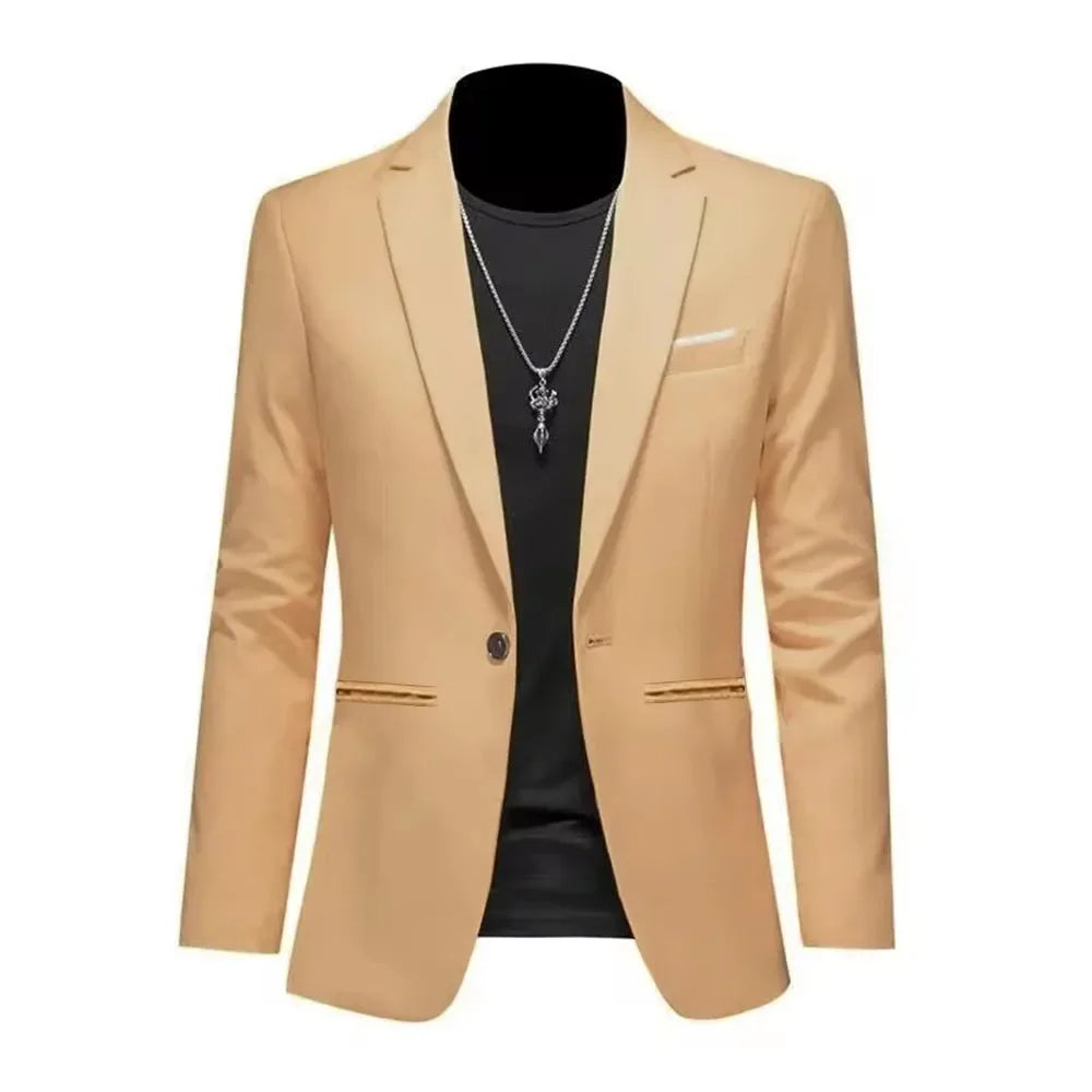 Men's Trendy Leisure Boutique Suit Jacket  Autumn Casual Business