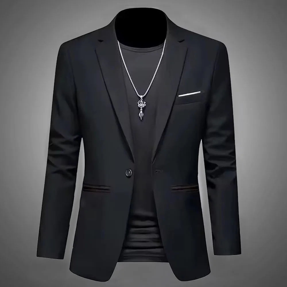 Men's Trendy Leisure Boutique Suit Jacket  Autumn Casual Business