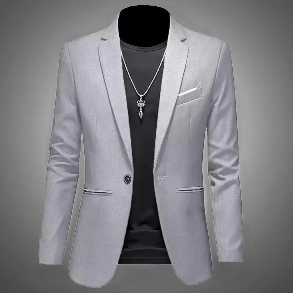 Men's Trendy Leisure Boutique Suit Jacket  Autumn Casual Business