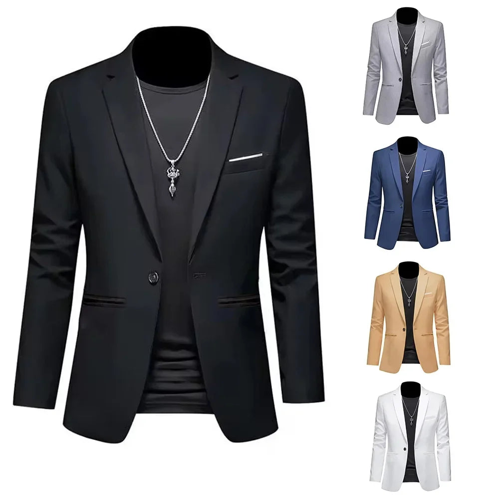 Men's Trendy Leisure Boutique Suit Jacket  Autumn Casual Business