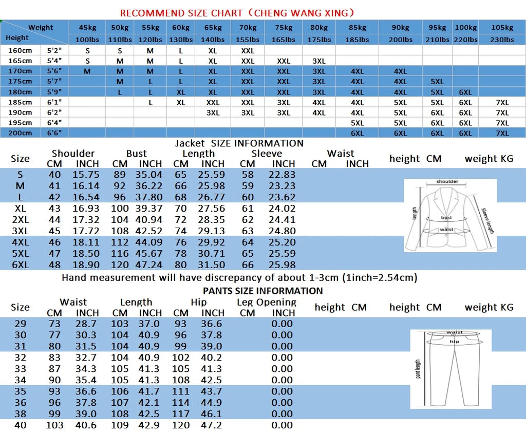 Suit (Blazer+ Pants) Men's Fashion Business Outdoor Trend Solid Color Casual Slim