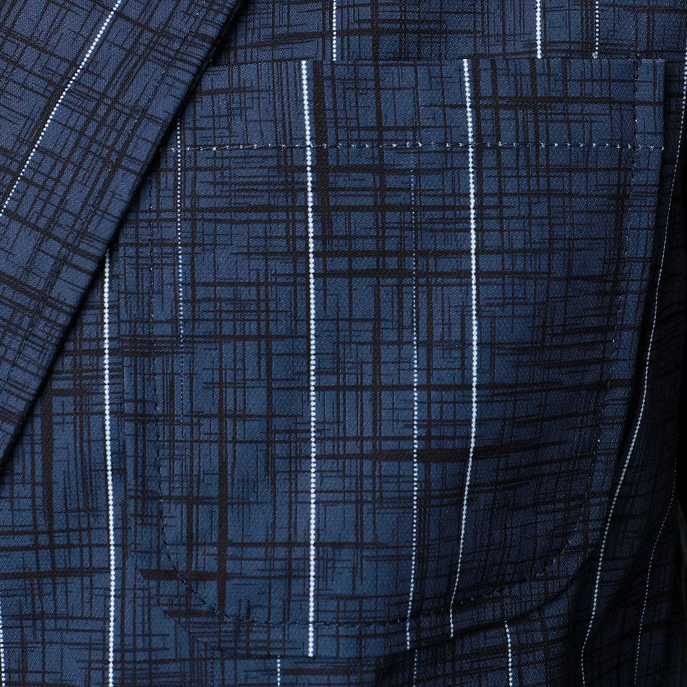 Men's Suit Jacket Retro Style Breast Pocket Stylish Regular Men's Top