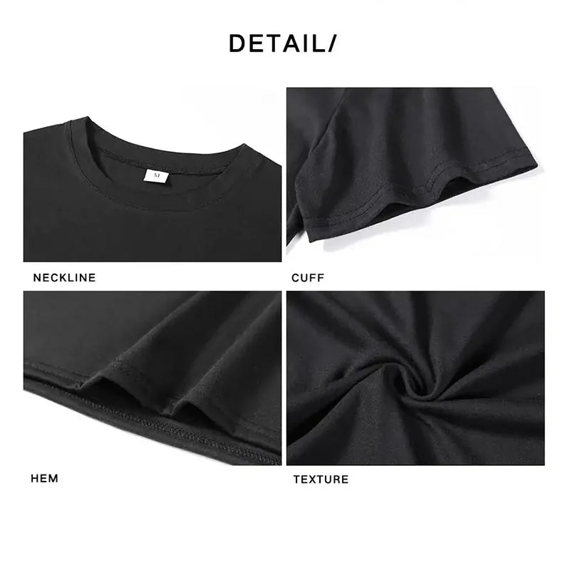 2025 Men's 100% Cotton Summer Loose Size Creative Graphic Printed Slim