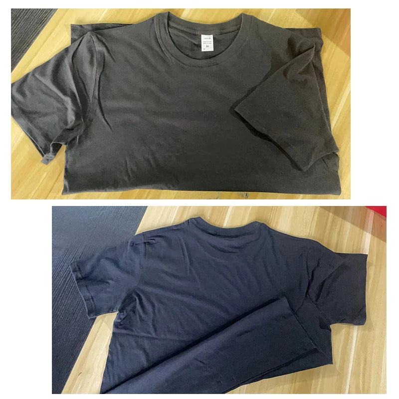 2025 Men's 100% Cotton Summer Loose Size Creative Graphic Printed Slim