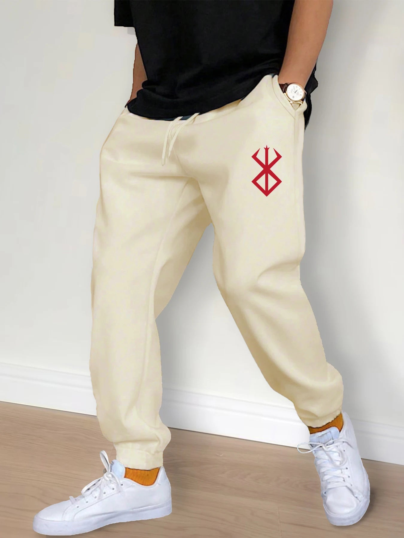 Men's Casual Pants With Drawstring