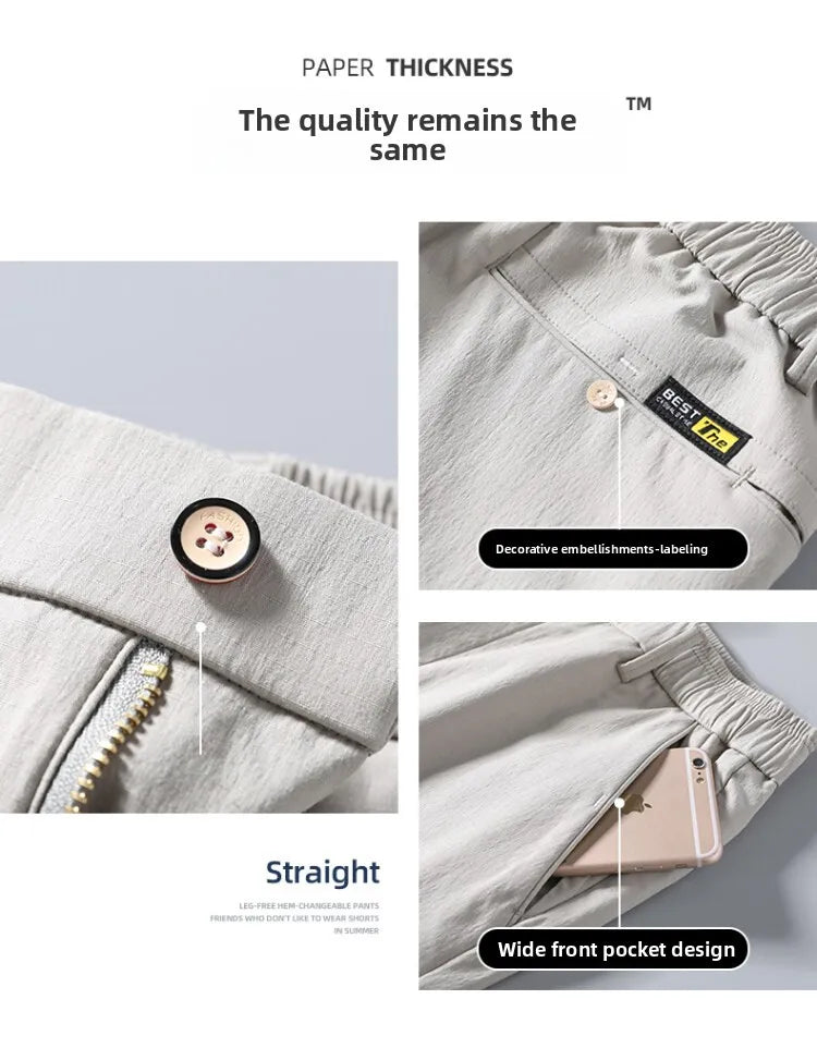 New Straight Pants For Men's Casual Wear