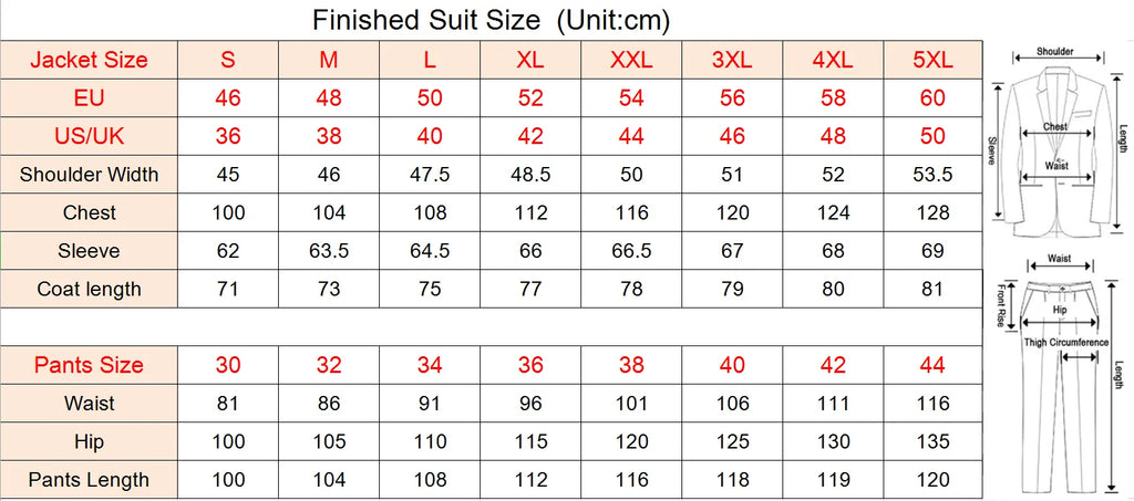 Men's suits Men's grooms 2-piece suit Stylish party ball jacket pants Slim-fit