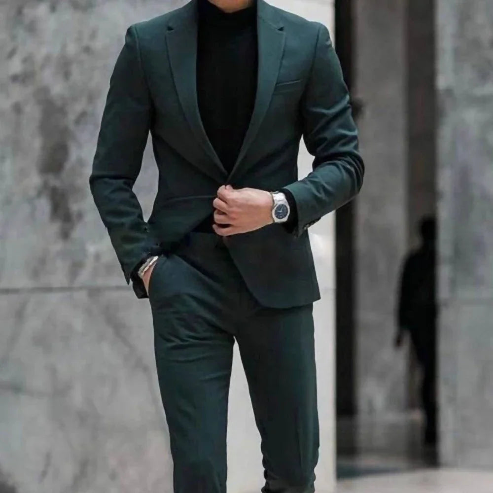 Men's suits Men's grooms 2-piece suit Stylish party ball jacket pants Slim-fit