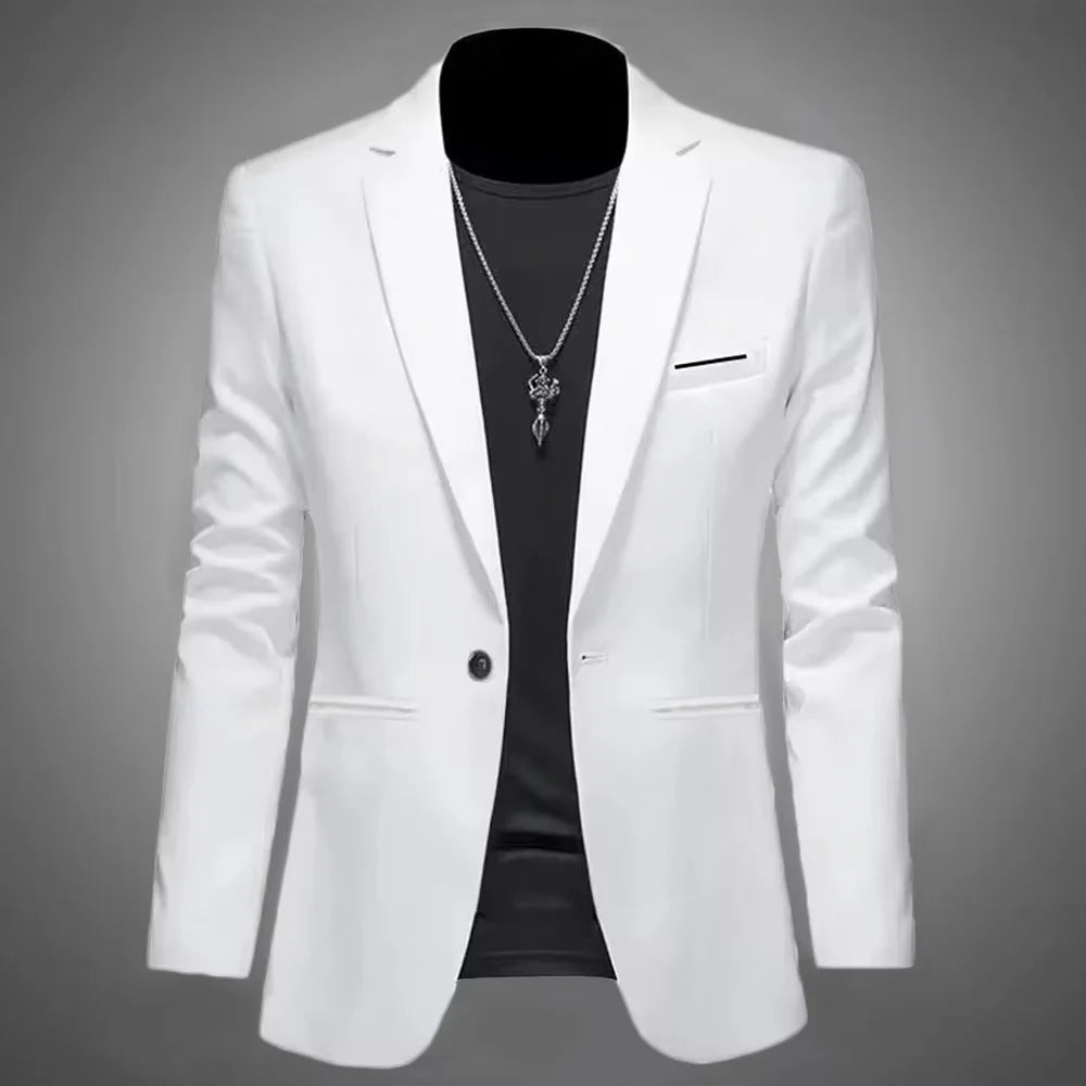 Men's Trendy Leisure Boutique Suit Jacket  Autumn Casual Business
